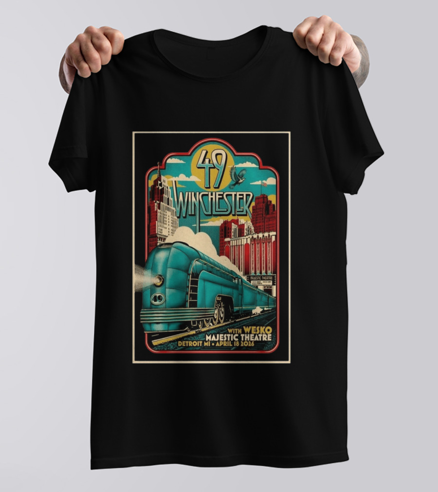 49 Winchester Majestic Theatre Detroit MI April 18 2026 Wesko T-Shirt
