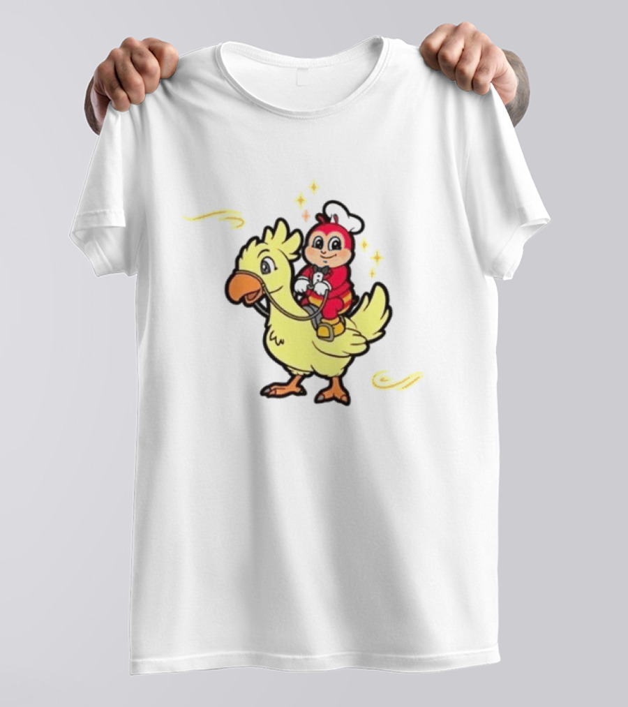 2026 Jollibee Hear Feel Think Riding Chocobo T-Shirt