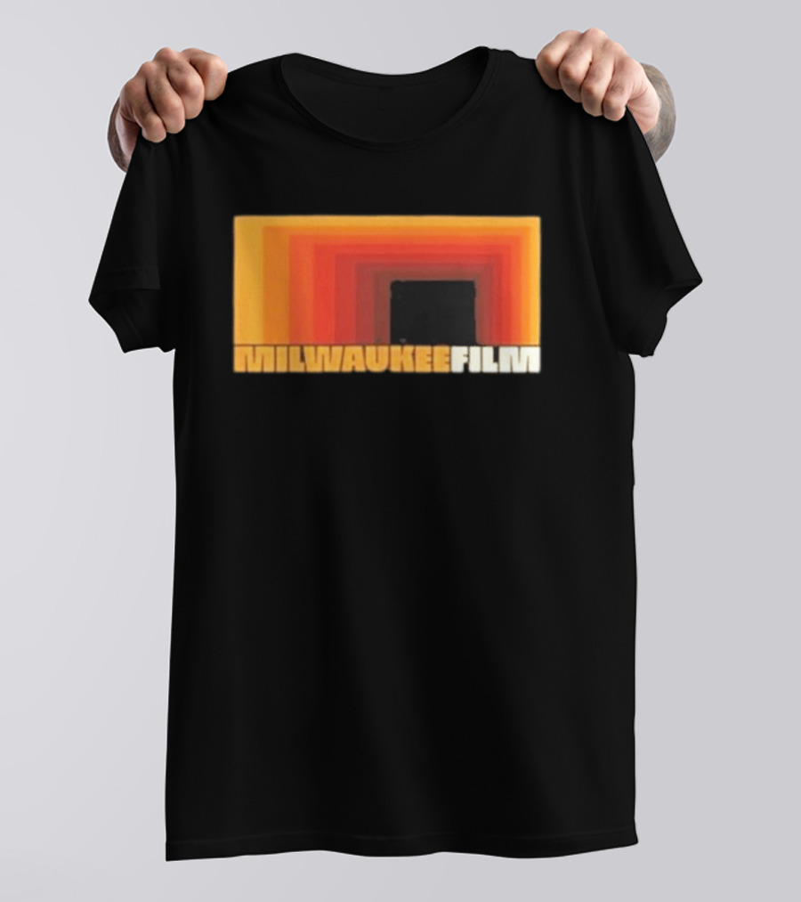 Milwaukee Film Retro Gradient Rectangle T-Shirt