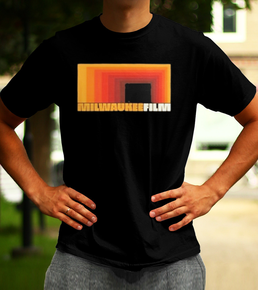 Milwaukee Film Retro Gradient Rectangle T-Shirt