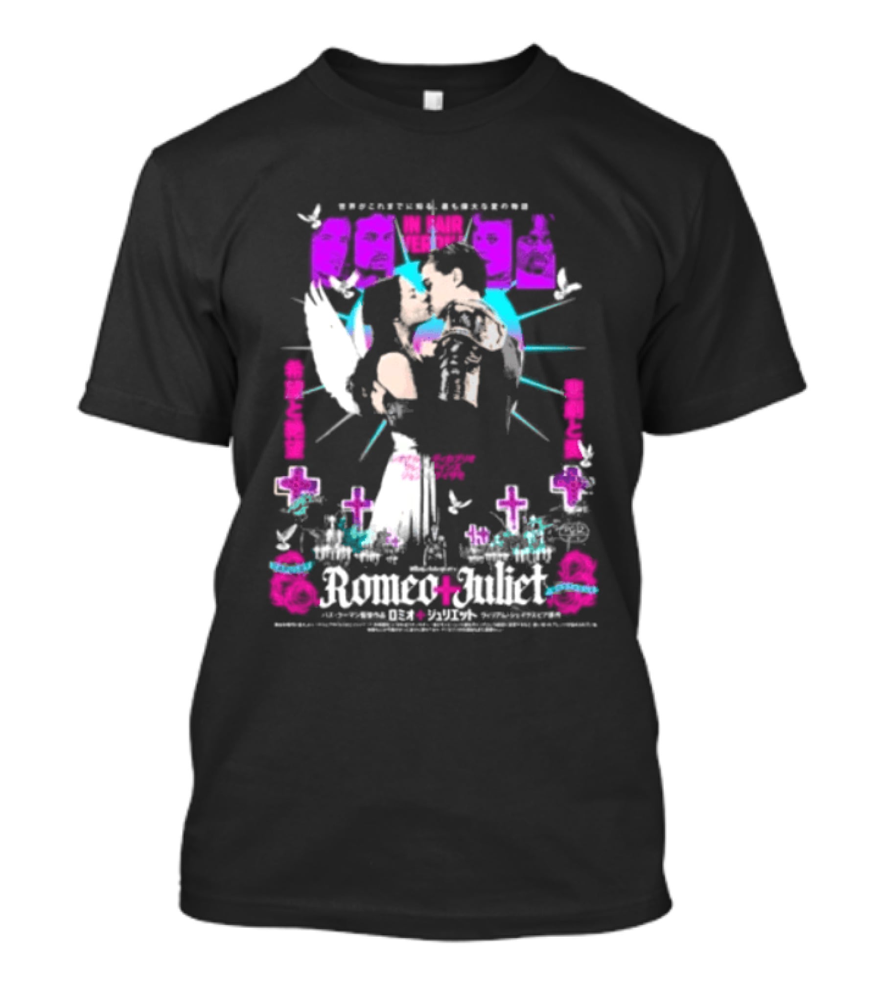 Rucking Fotten Hope Despair Local God Variant Colorway Anime Collage T-Shirt