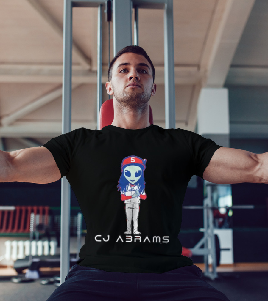 CJ Abrams Number 5 Washington Nationals MLB Alien T-Shirt