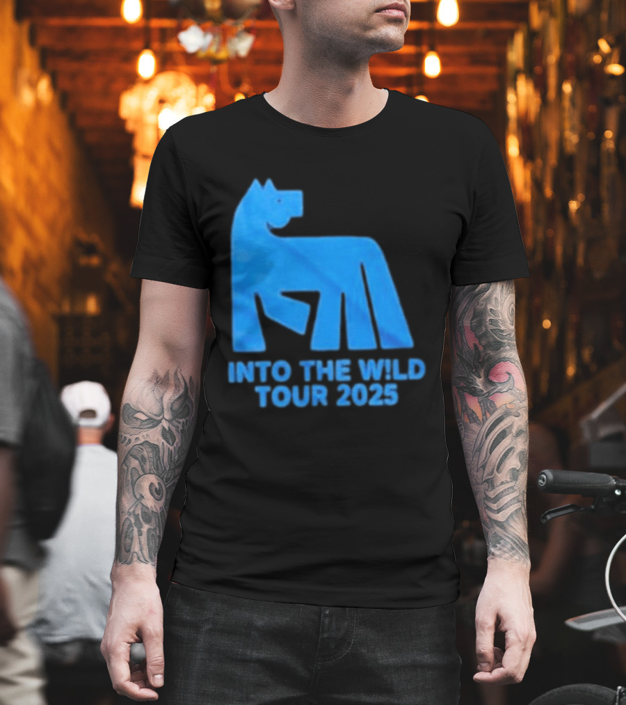 Russ Into The Wild Tour 2025 Blue Bear T-Shirt