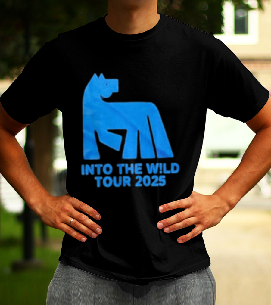 Russ Into The Wild Tour 2025 Blue Bear T-Shirt