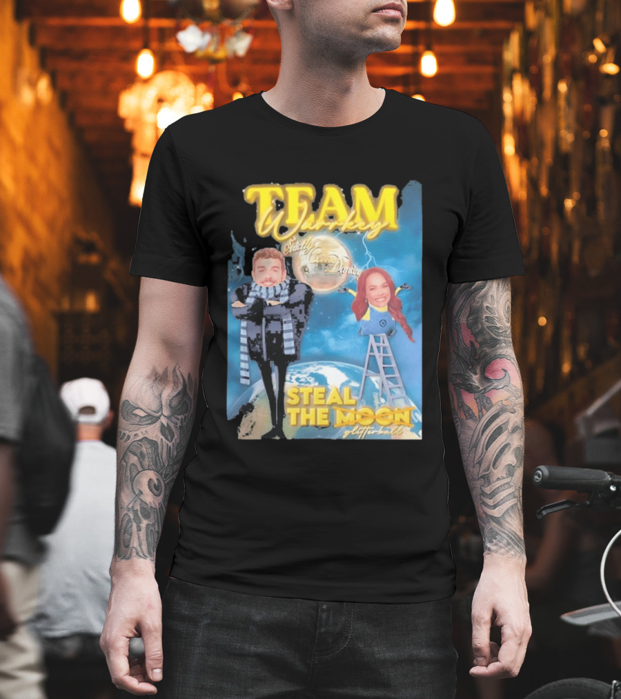 Team Warrkey Strictly Steal The Moon Dancing Planet Earth T-Shirt