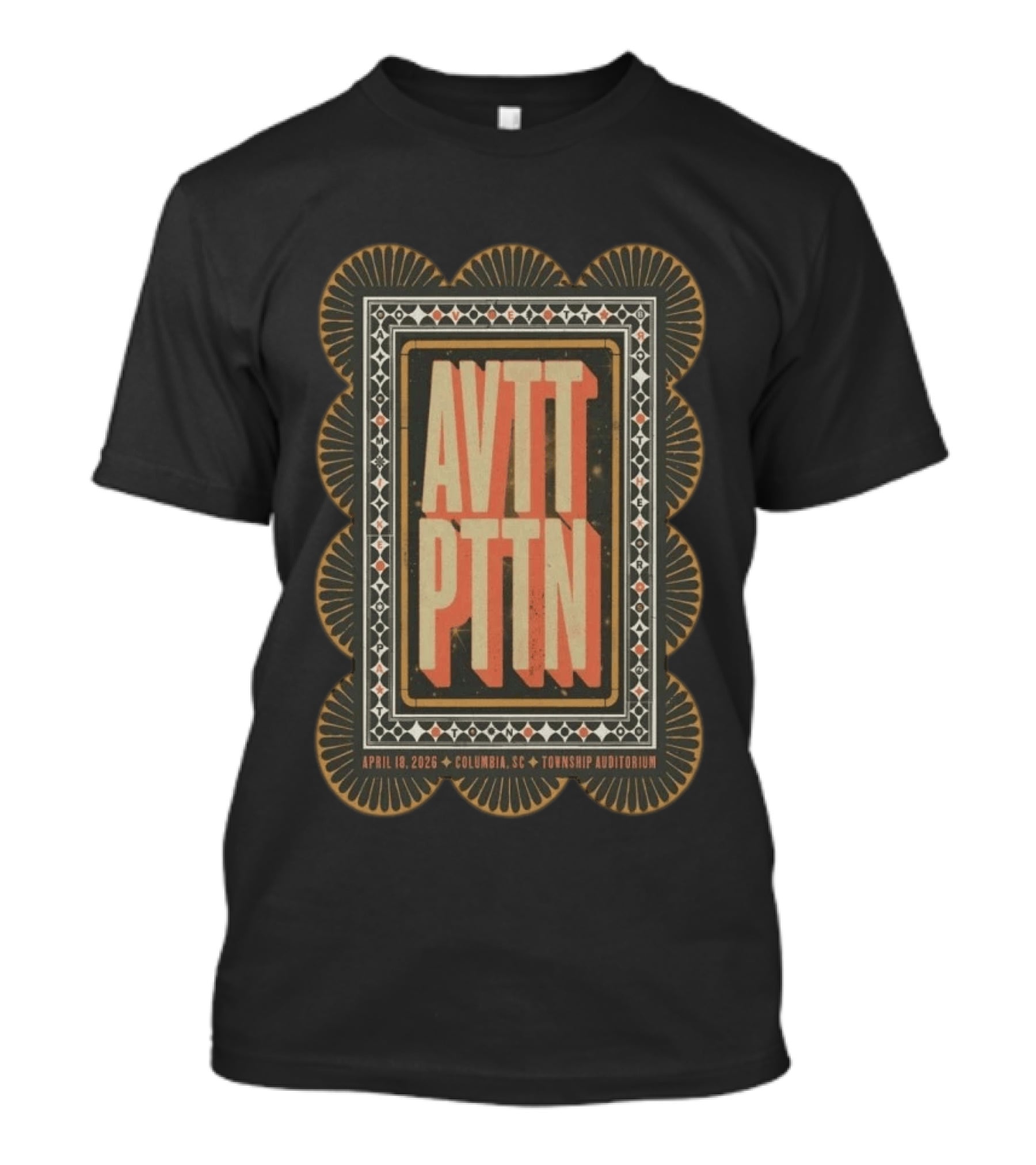 The Avett Brothers AVTT PTTN Concert April 18 2026 Columbia SC Township Auditorium T-Shirt