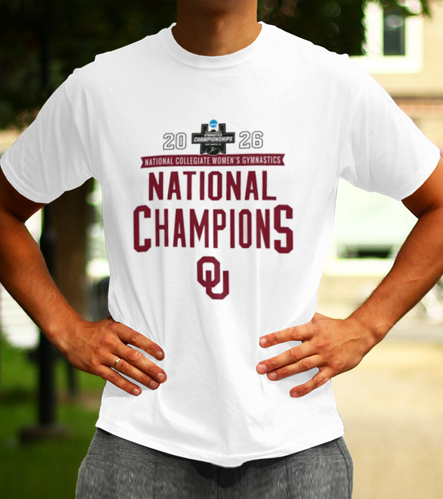 Oklahoma Sooners Gymnastics National Champions 2026 T-Shirt