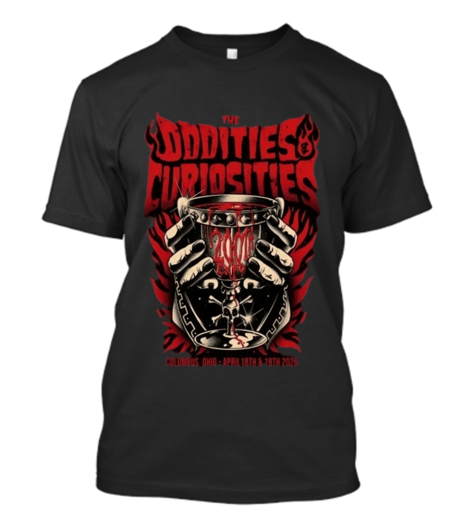 The Oddities & Curiosities Columbus Ohio April 18th & 19th 2026 Hands Of Mystery T-Shirt