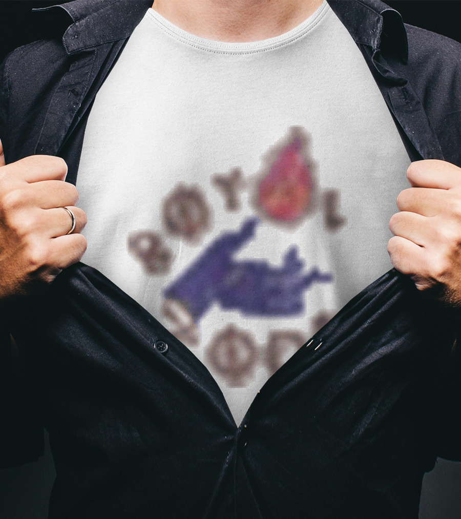 Boys Of Color Indigo Flame And Hand T-Shirt