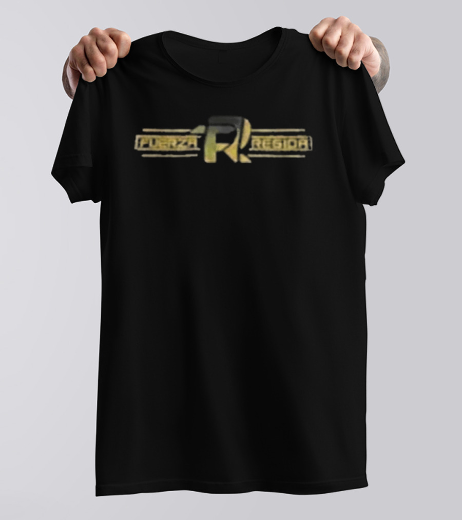 Fuerza Regida Gold Glitter FR Visuals T-Shirt