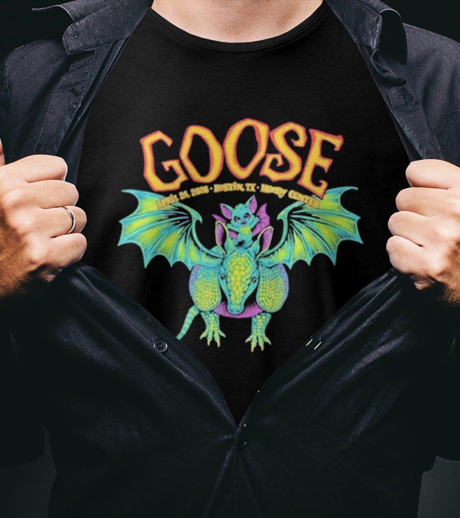 Goose Apr 24 2026 Austin TX Moody Center Dragon Event T-Shirt