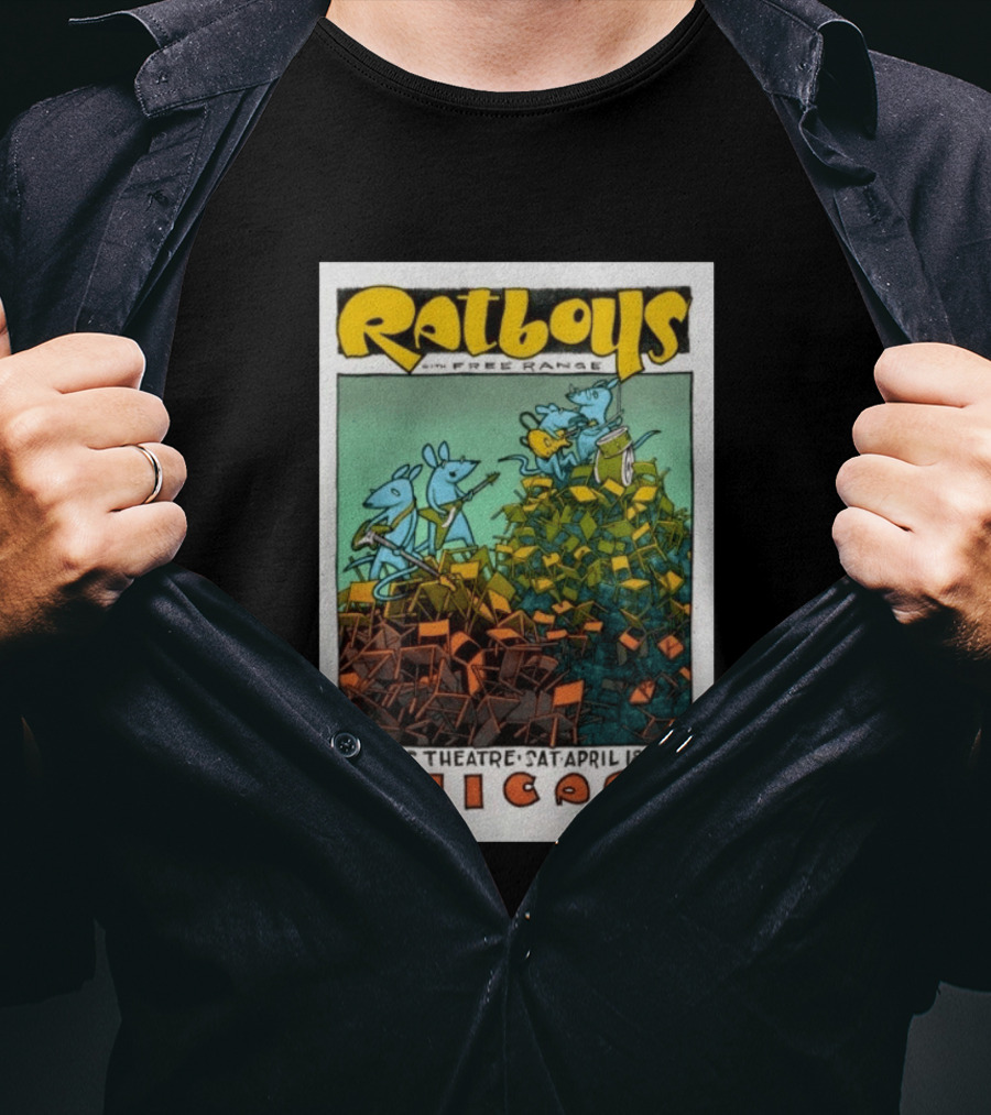 Ratboys Free Range April 18 2026 Vic Theatre Chicago Concert T-Shirt