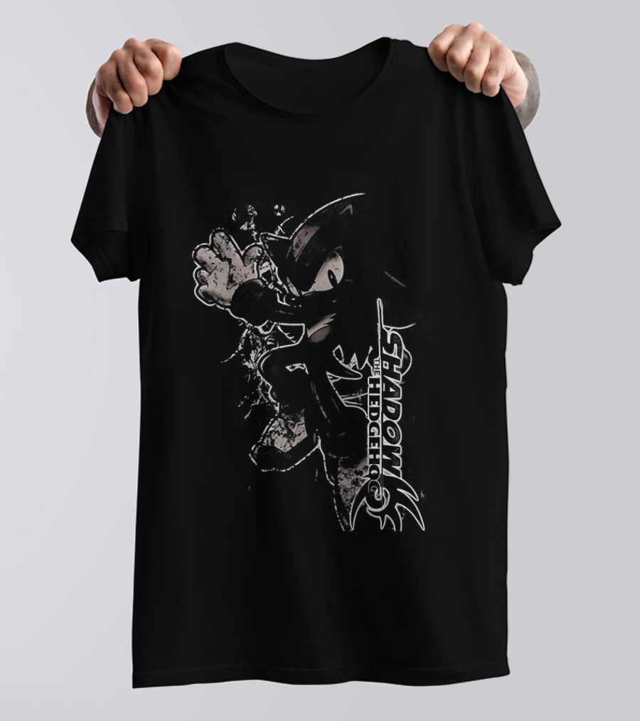 Shadow The Hedgehog Sega Character Pose Action T-Shirt