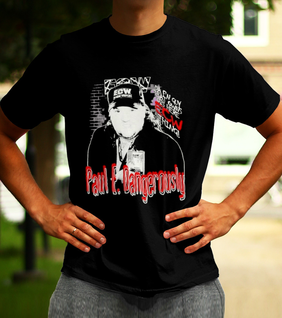 Paul E Dangerously ECW Hardcore Iconic Wrestling T-Shirt