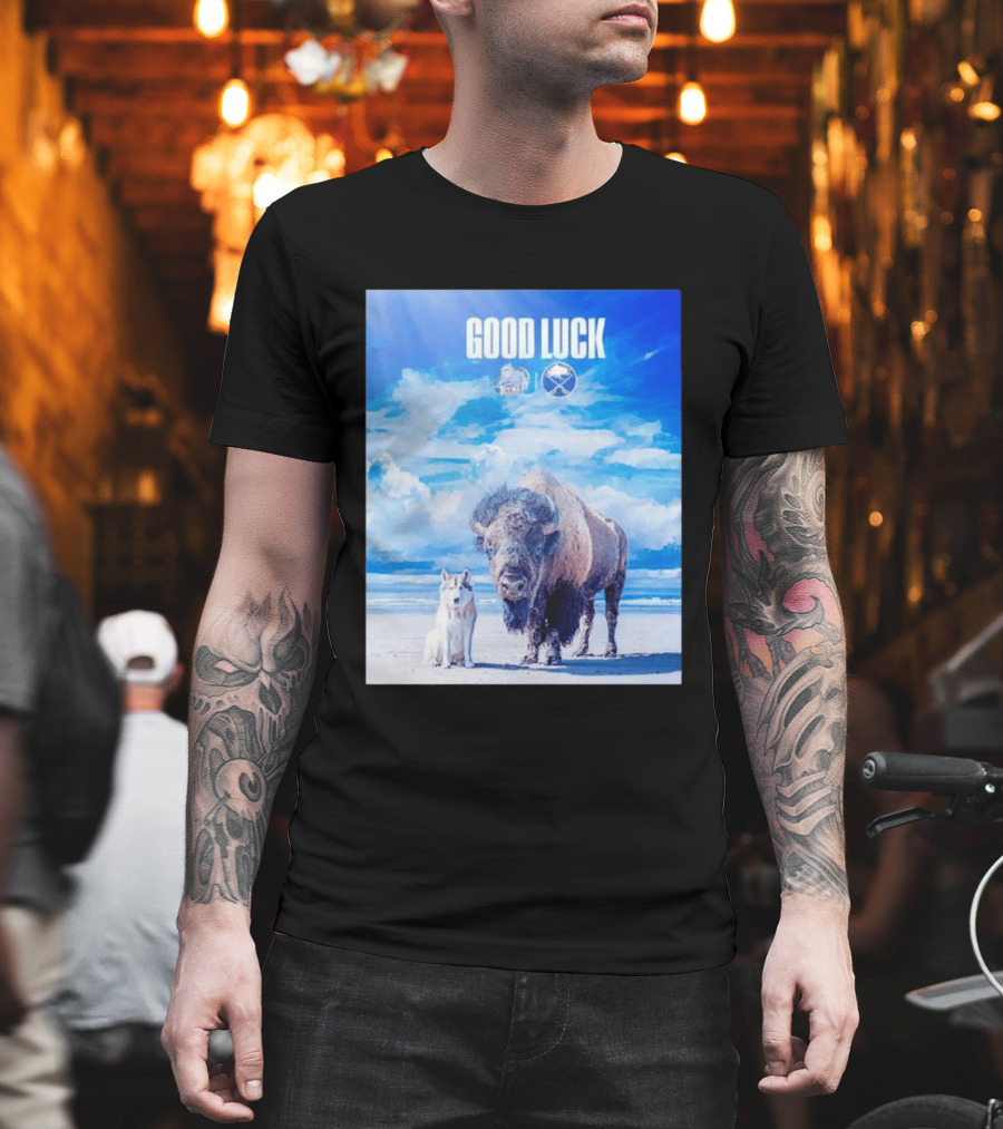 Good Luck Jacksonville Icemen Buffalo Sabres NHL Team Game 1 Buffalo Beach Sky T-Shirt