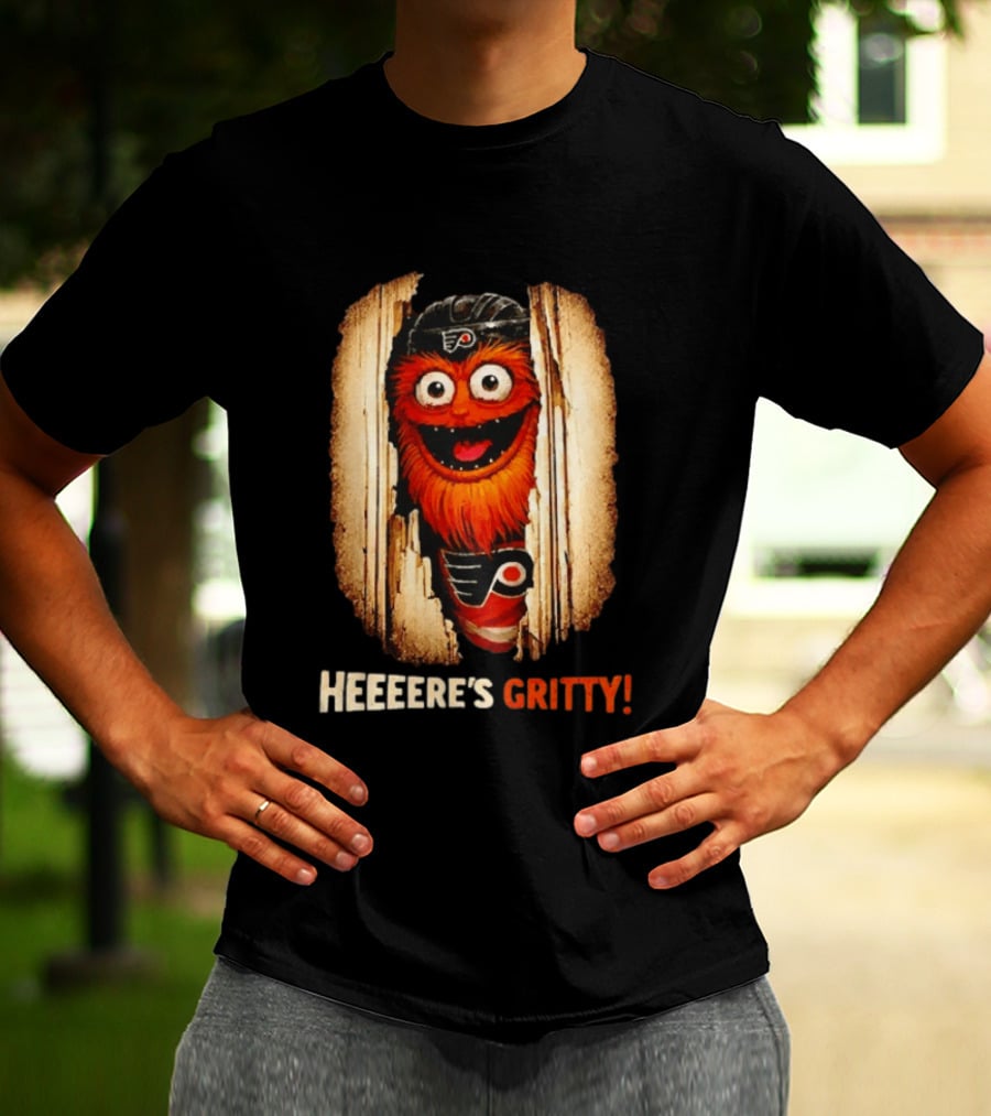 Heeere's Gritty Philadelphia Flyers Hockey T-Shirt