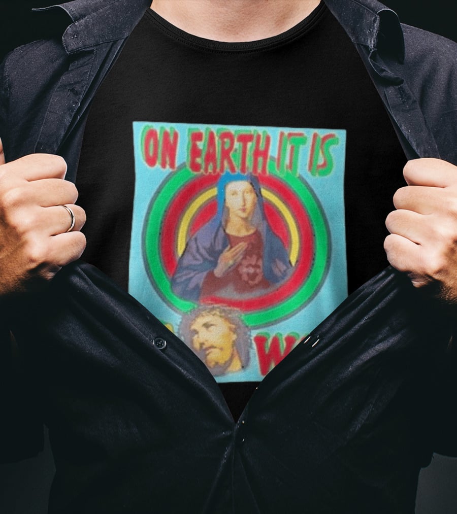 Houston Texans Saint Michael On Earth It Is A War T-Shirt