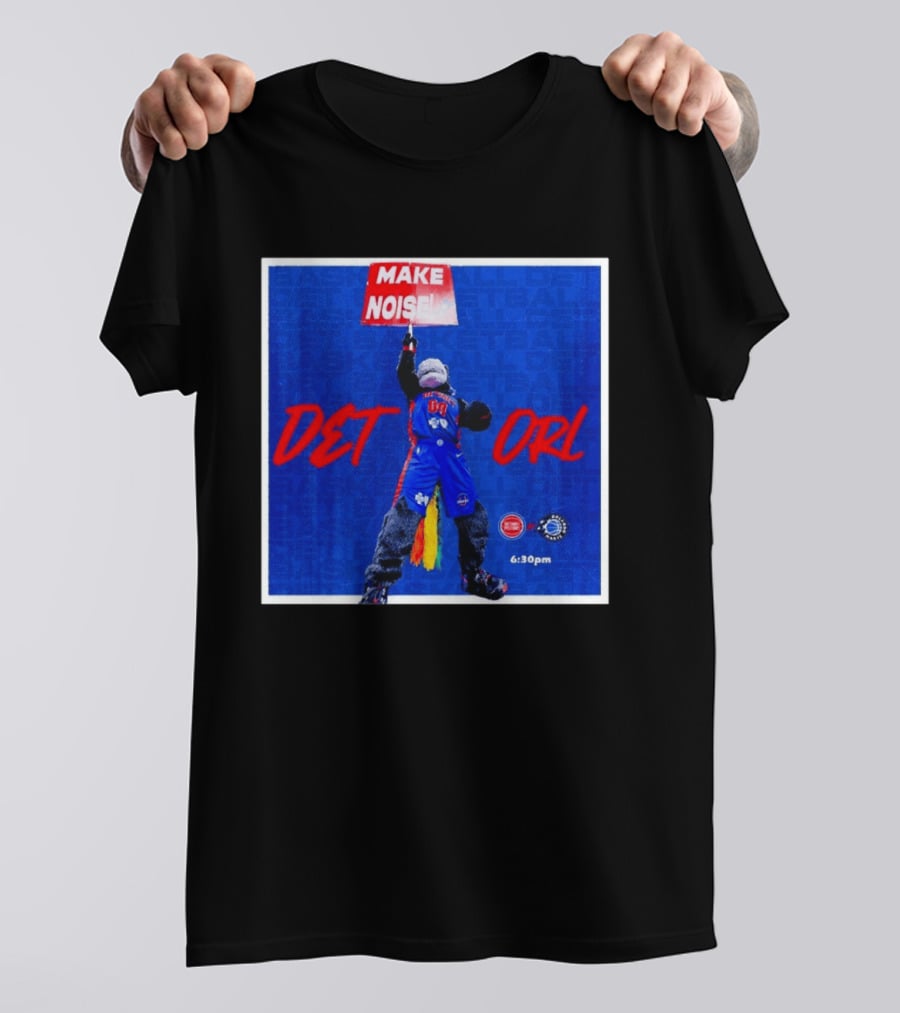 Make Noise DET Vs ORL Basketball 6:30pm Event Promotion T-Shirt