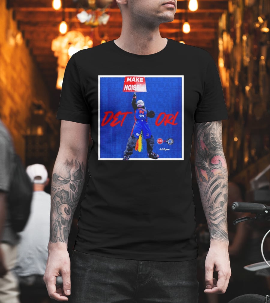 Make Noise DET Vs ORL Basketball 6:30pm Event Promotion T-Shirt