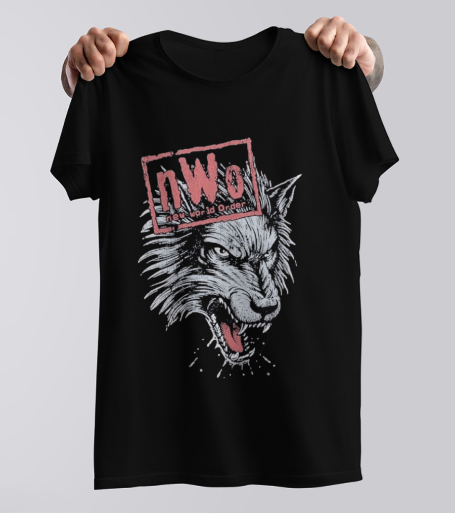 NWO New World Order Wolfpack Vintage Style Wrestling T-Shirt