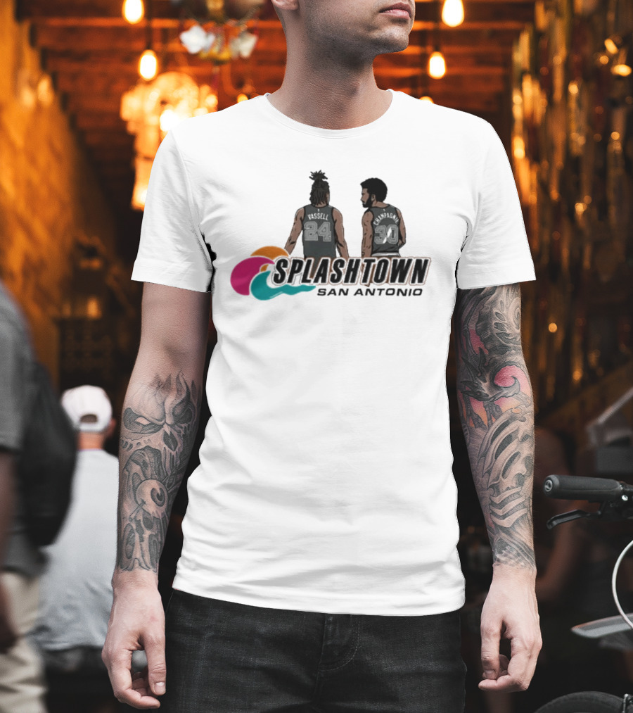 Splashtown San Antonio Devin Vassell 24 Julian Champagnie 30 T-Shirt
