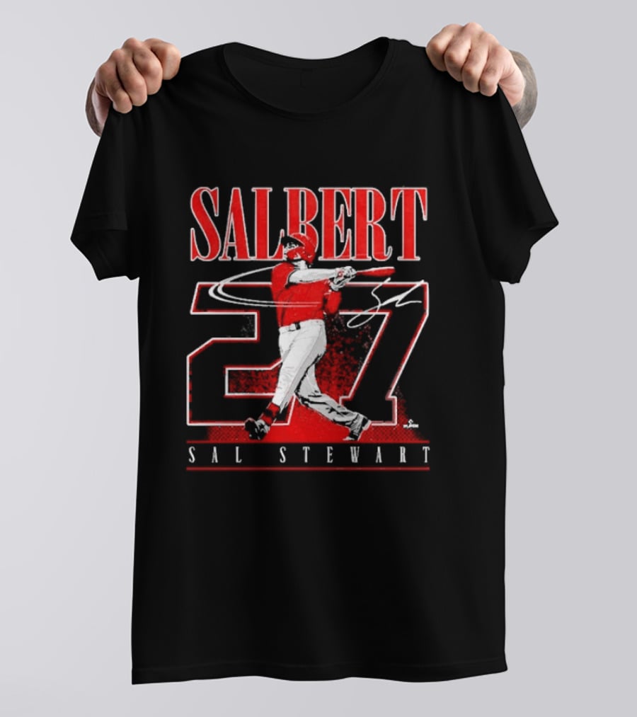 Salbert Sal Stewart Cincinnati Reds 27 Player T-Shirt