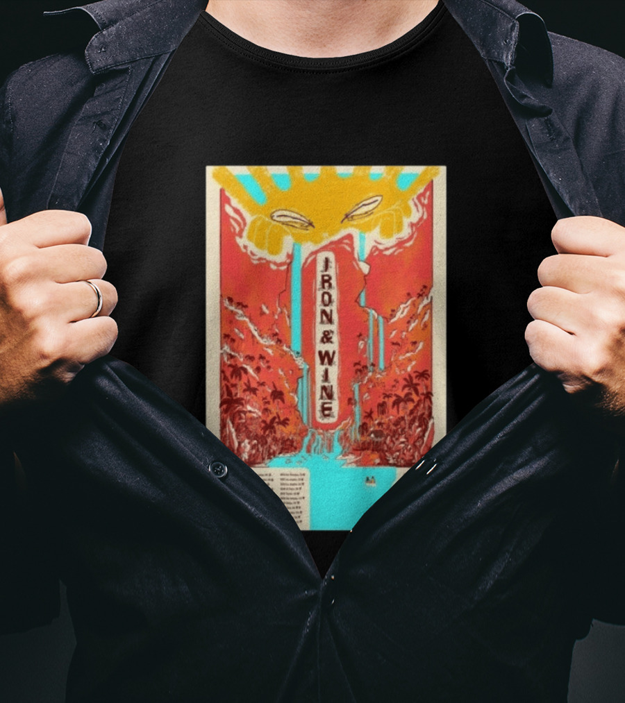 Iron And Wine Hens Teeth Tour 2026 Vintage Style Concert T-Shirt