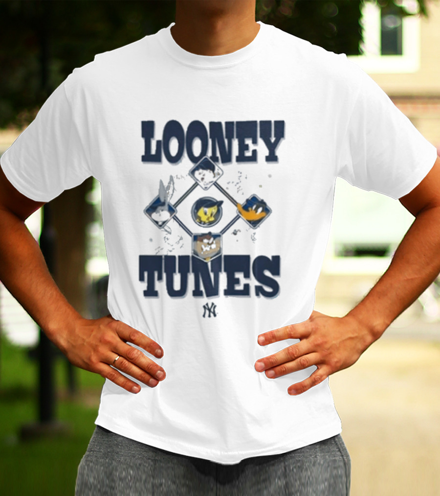 Looney Tunes New Era MLB MiLB Collection Diamond Chrome Bugs Taz Tweety Sylvester T-Shirt