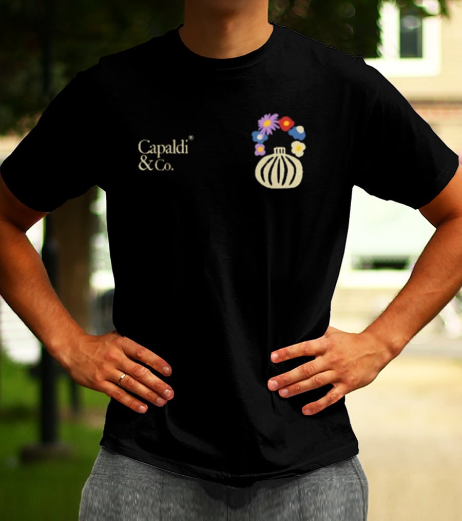 Capaldi & Co Flower Pot Colorful Blooms T-Shirt