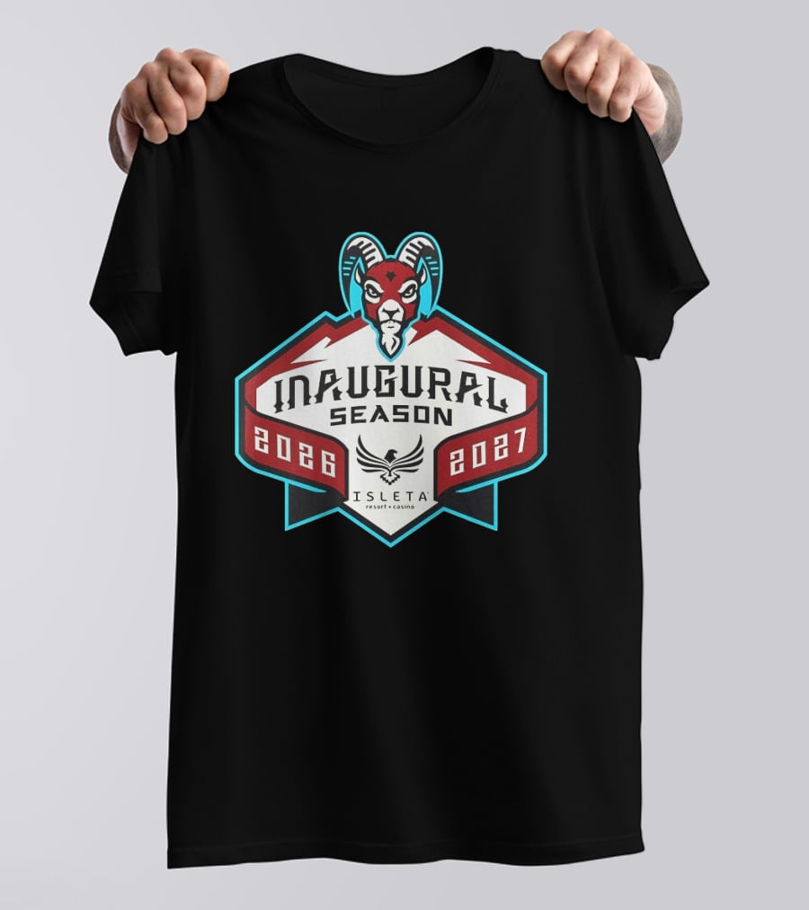 Inaugural Season New Mexico Goatheads 2026 2027 Isleta Resort Casino T-Shirt