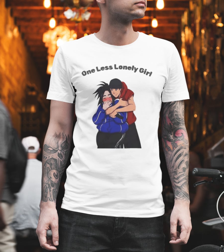 One Less Lonely Girl Justin Bieber Billie Eilish Coachella Hug 2026 T-Shirt