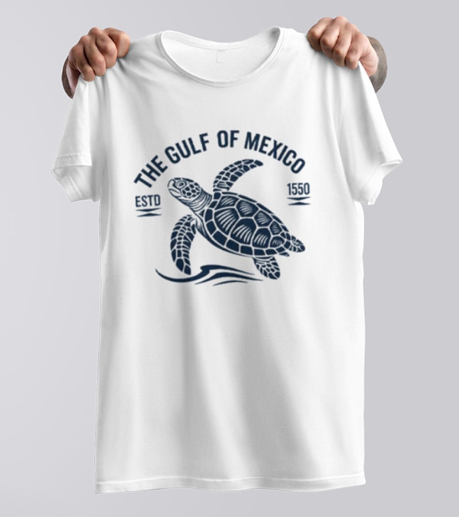 The Gulf Of Mexico Estd 1550 Sea Turtle T-Shirt