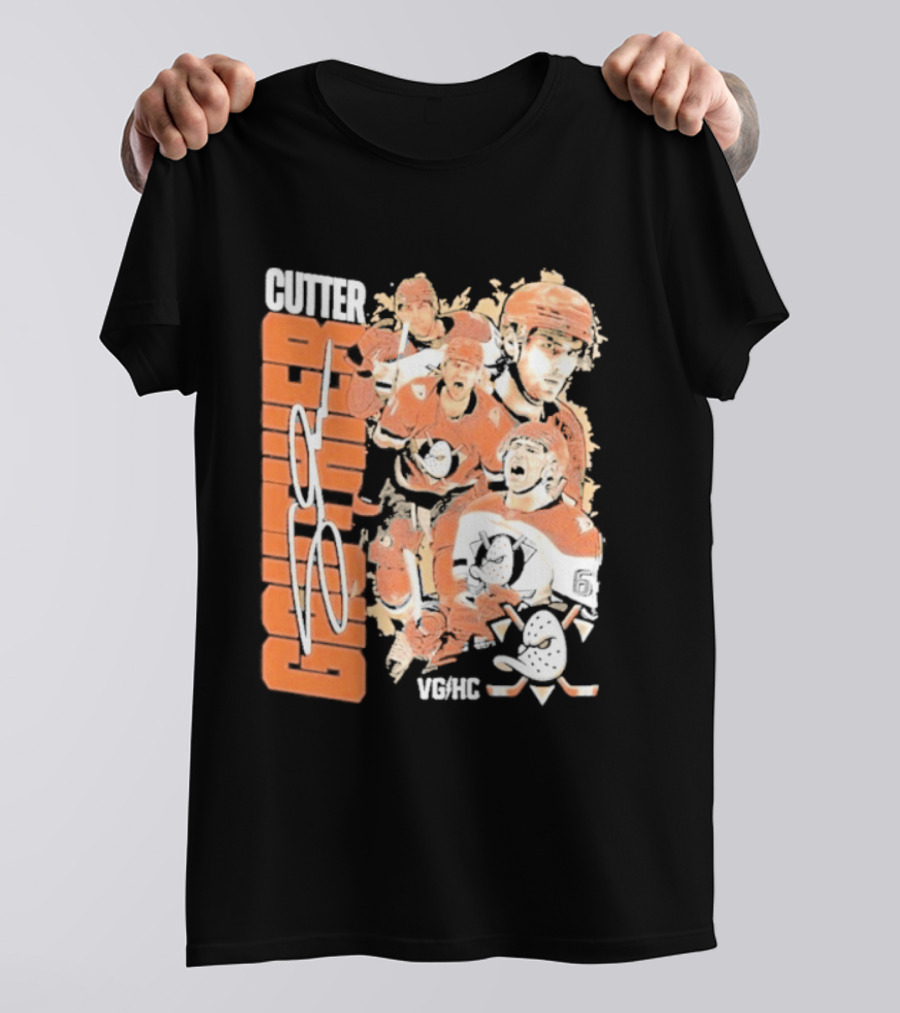 Anaheim Ducks Cutter The Sniper Hockey Collage 2026 T-Shirt