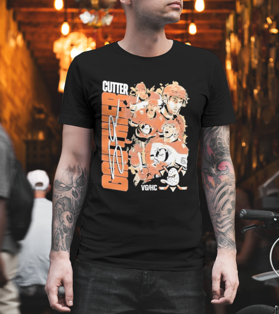 Anaheim Ducks Cutter The Sniper Hockey Collage 2026 T-Shirt