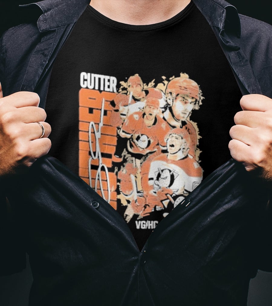 Anaheim Ducks Cutter The Sniper Hockey Collage 2026 T-Shirt