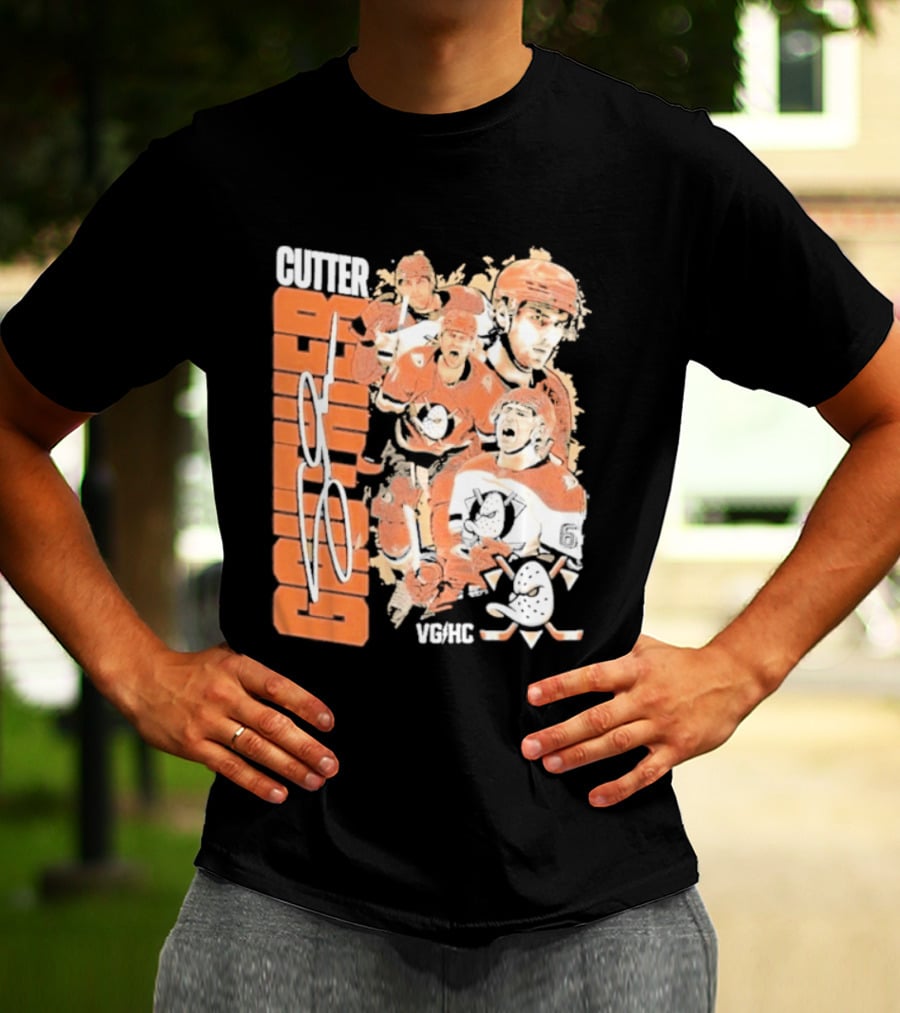 Anaheim Ducks Cutter The Sniper Hockey Collage 2026 T-Shirt