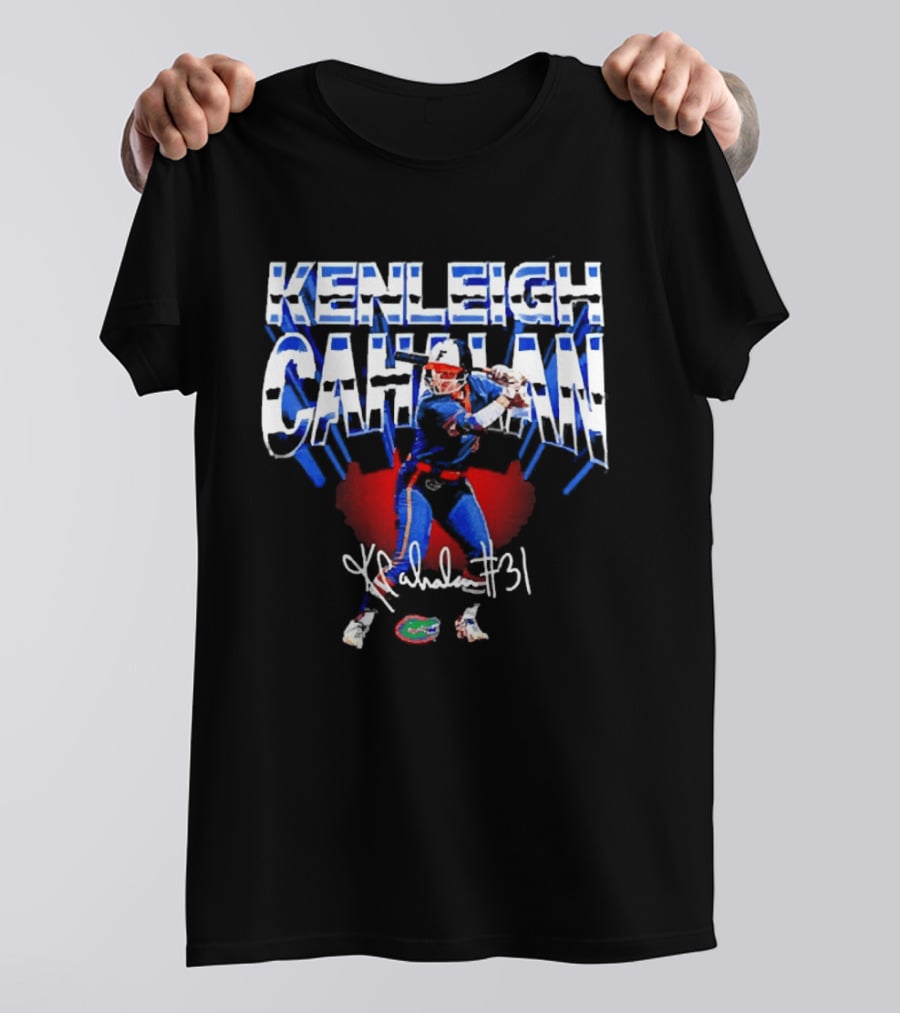 Kenleigh Cahalan Florida Gators Softball 31 Signature Player T-Shirt