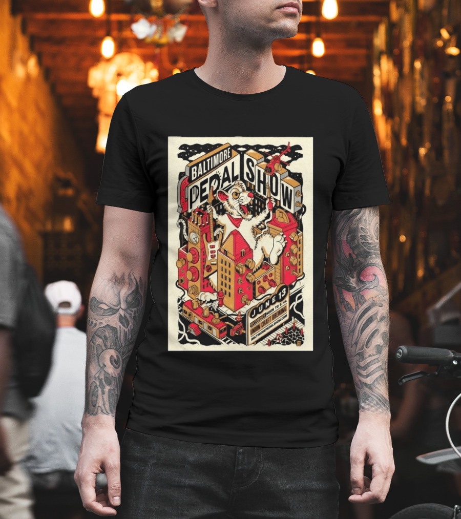 Baltimore Pedal Show June 13 Union Craft Brewing 2026 T-Shirt