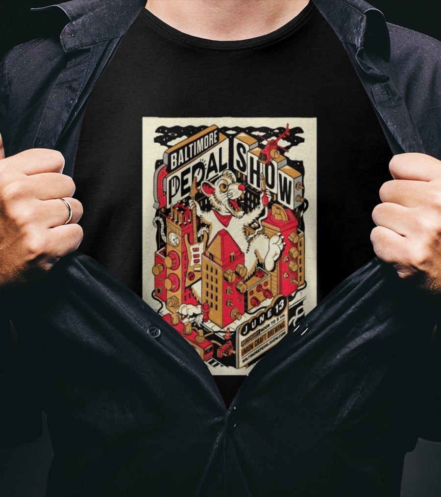Baltimore Pedal Show June 13 Union Craft Brewing 2026 T-Shirt