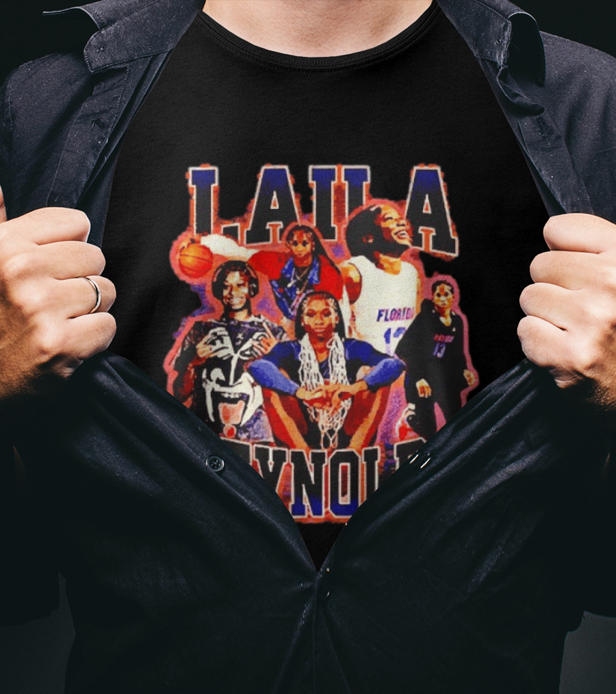 Laila Reynolds Florida Gators Basketball Caricature NCAA Men's Team T-Shirt