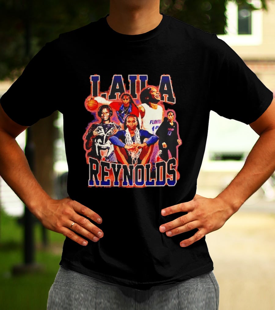 Laila Reynolds Florida Gators Basketball Caricature NCAA Men's Team T-Shirt