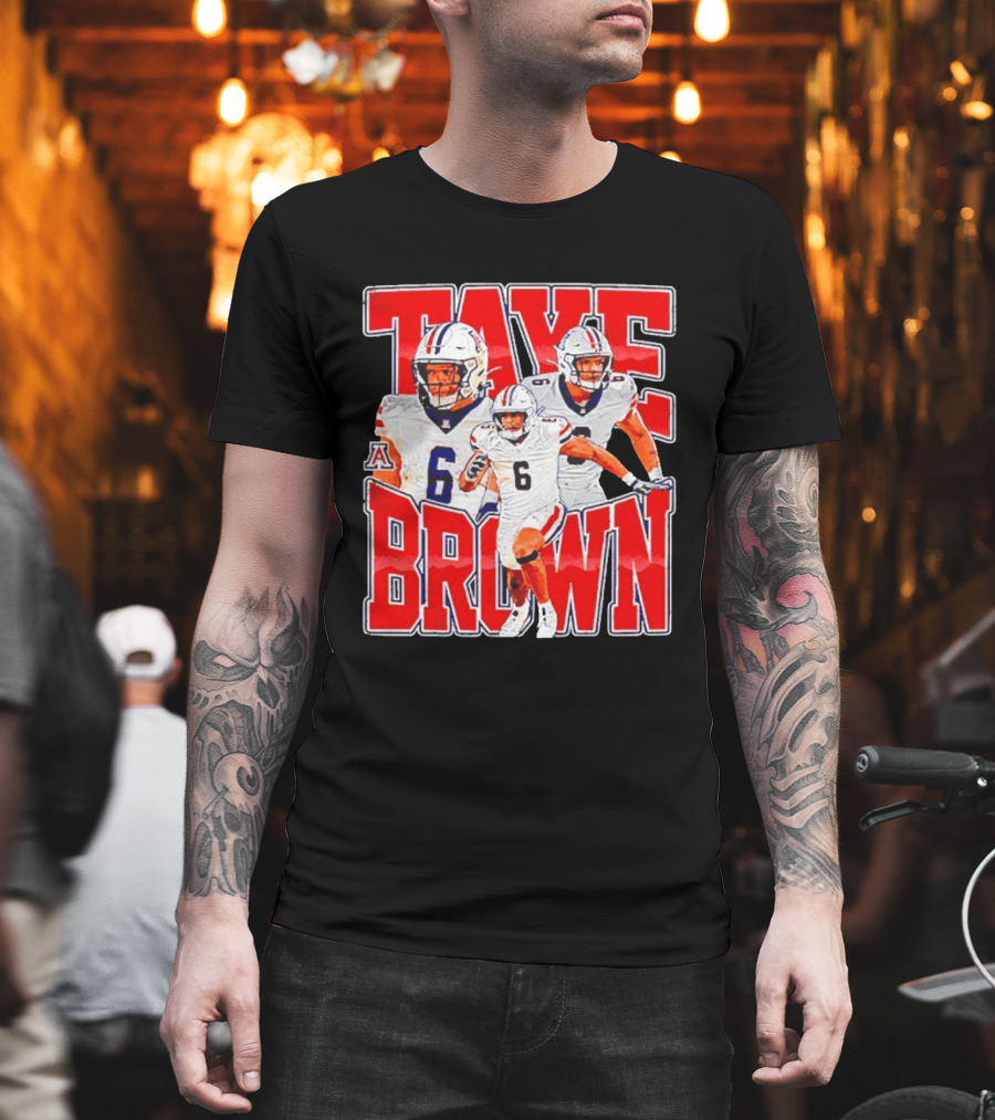 Taye Brown Arizona Wildcats Football Player Number 6 Collage T-Shirt