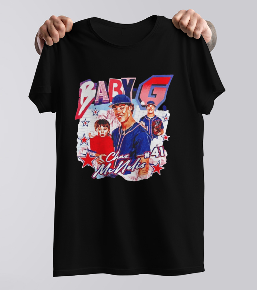 Chaz McNelis 41 Baby G Arizona Wildcats Baseball Stars T-Shirt