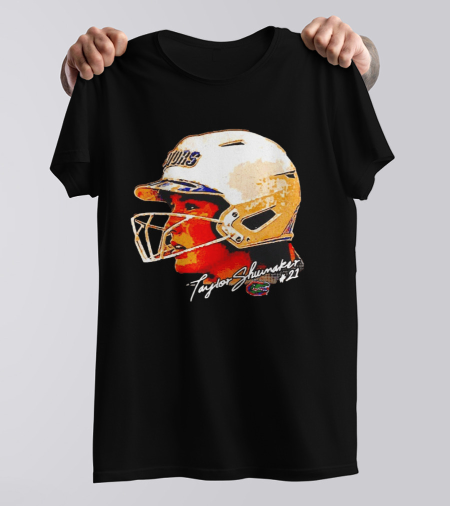 Taylor Shumaker Florida Gators Softball Big Head #21 T-Shirt