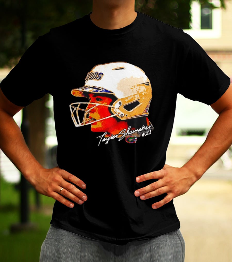 Taylor Shumaker Florida Gators Softball Big Head #21 T-Shirt