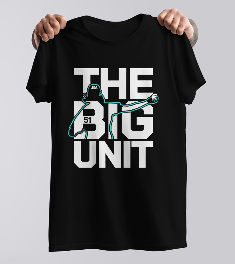 The Big Unit Randy Johnson Seattle Mariners Baseball Pitcher T-Shirt