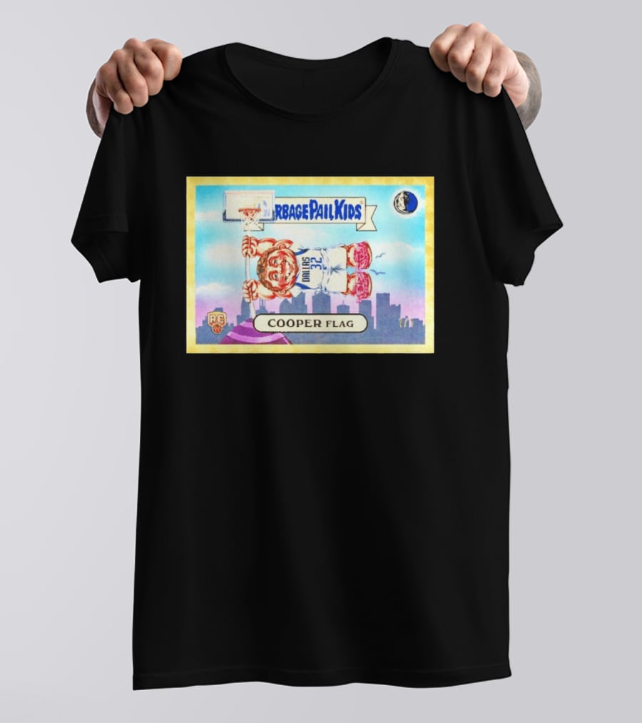 Garbage Pail Kids Cooper Flagg Dallas 32 RC Basketball Skyline T-Shirt