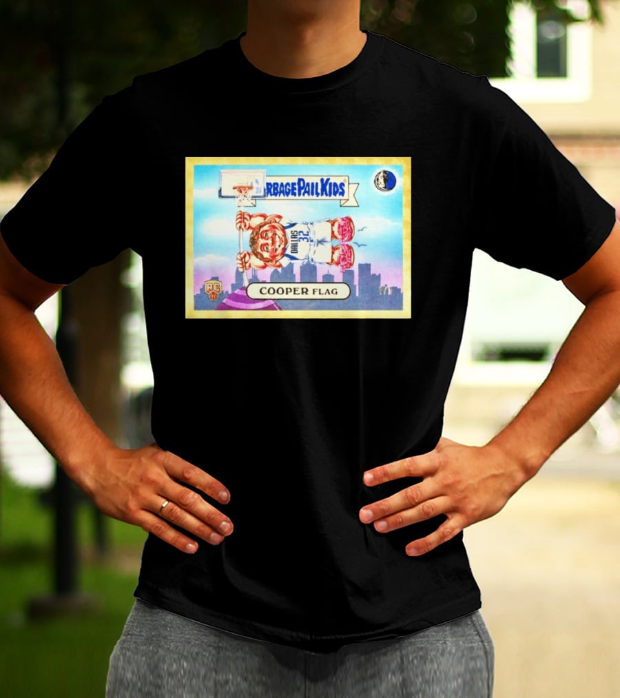 Garbage Pail Kids Cooper Flagg Dallas 32 RC Basketball Skyline T-Shirt