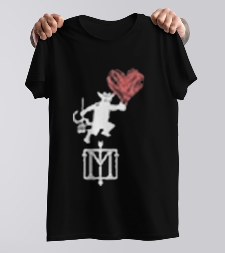 The Menzingers Heart Flame Devil Holding Heart T-Shirt