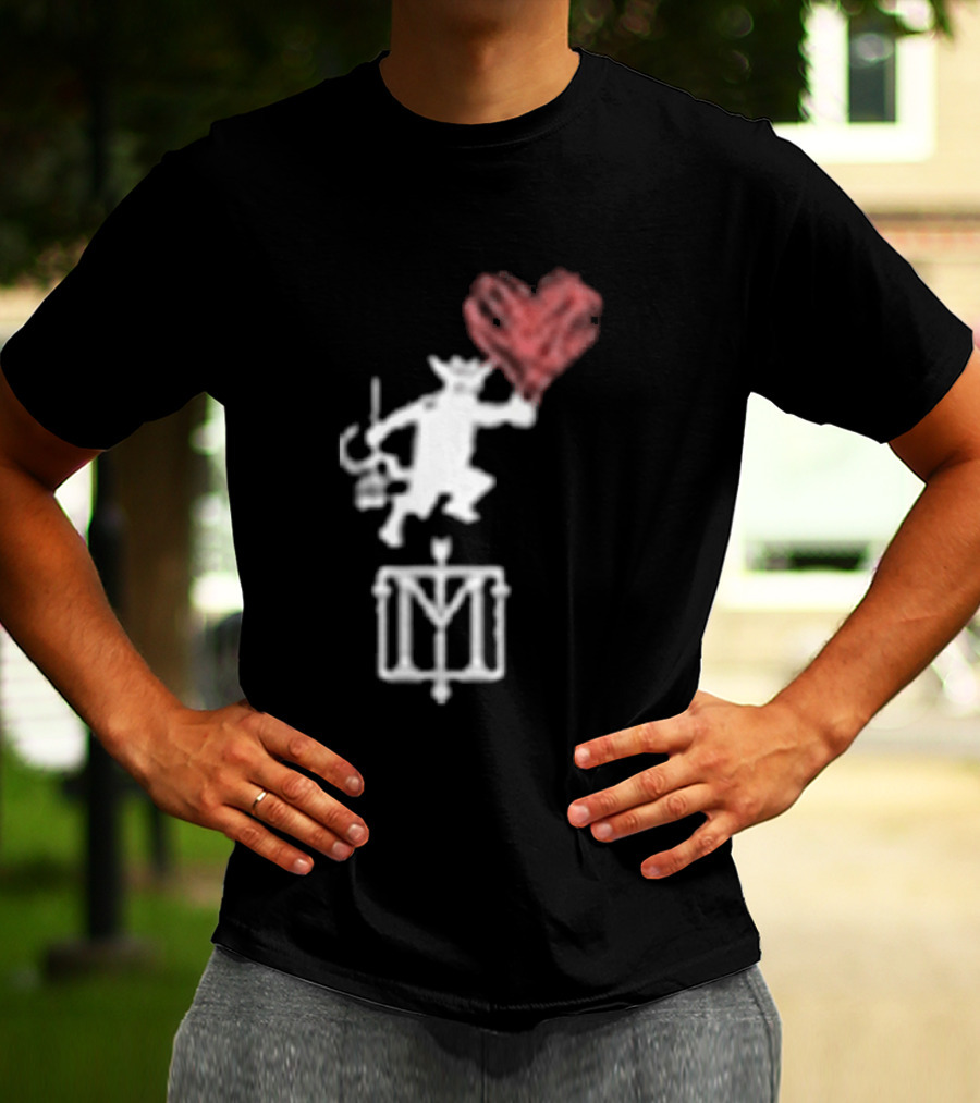 The Menzingers Heart Flame Devil Holding Heart T-Shirt
